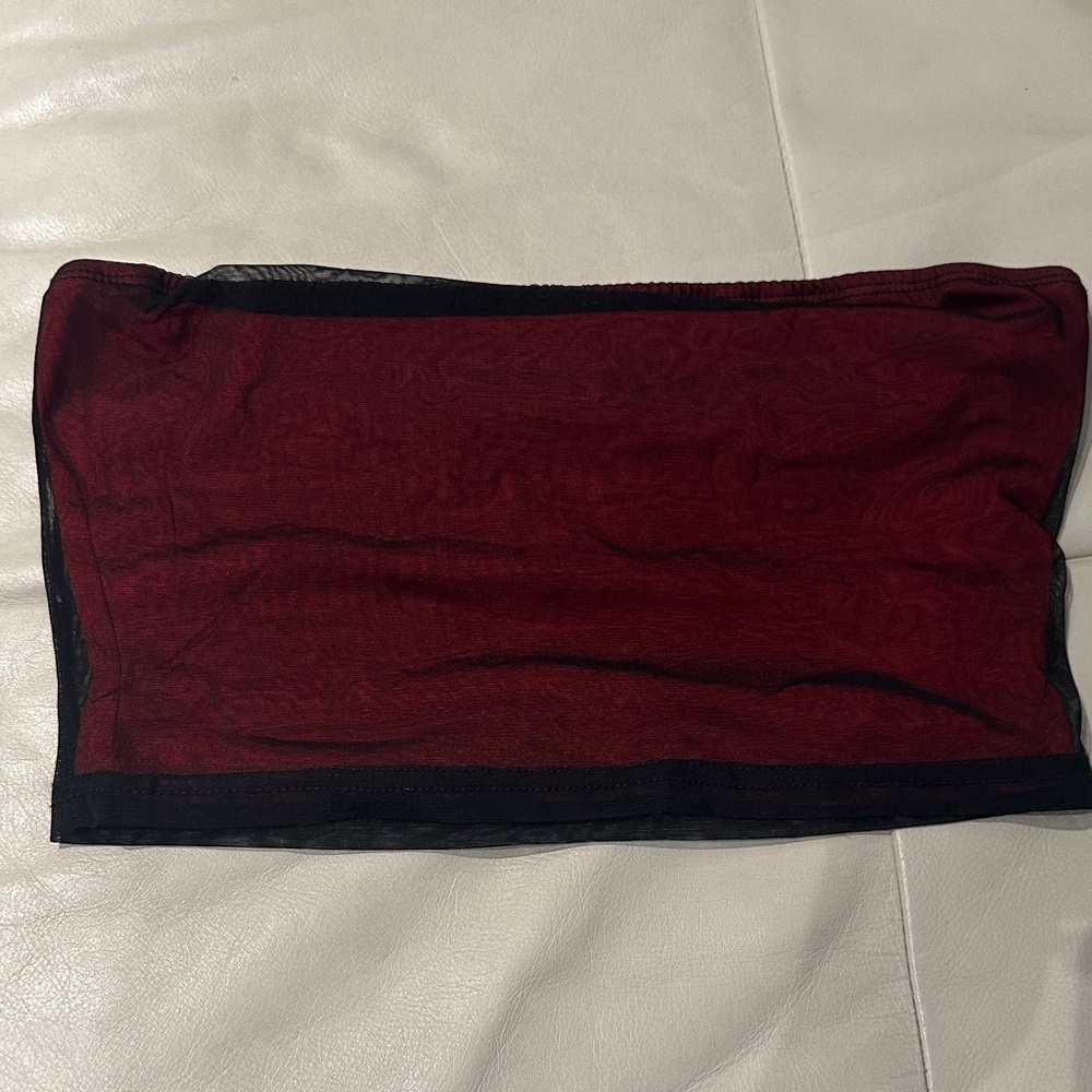 Elegant Red and Black Women's Skirt